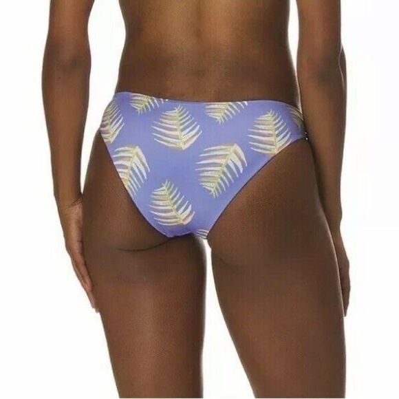Patagonia | Women Sunamee Bikini Bottom Palms of my Heart Violet Blue | M - Picture 5 of 7